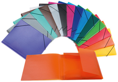 HERMA Eckspannermappe, PP, DIN A4, braun-transluzent