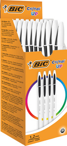 BIC Kugelschreiber Cristal Up, Strichfarbe: blau, 20 Stück