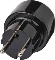 brennenstuhl Reisestecker Schweiz / Schutzkontakt, schwarz