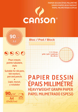 CANSON Millimeterpapier-Block, DIN A4, 90 g/qm