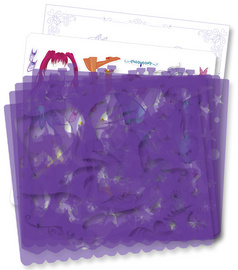 folia Schablonenbuch Fashion Girl, groß