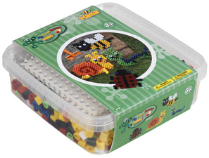 Hama Bügelperlen maxi + Stiftplatte Krabbeltiere, in Box