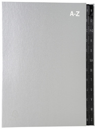 EXACOMPTA Pultordner, DIN A4, A-Z, 24 Fächer, schwarz
