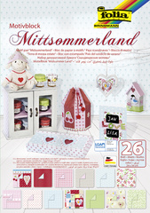 folia Motivblock Mittsommerland, 240 x 340 mm, 26 Blatt