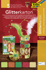 folia Glitterkarton Ice, 240 x 340 mm, 300 g/qm