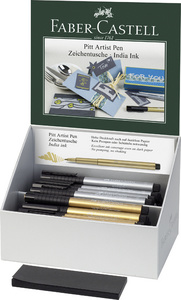 FABER-CASTELL Tuschestift PITT artist pen, 40er Display