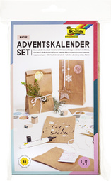 folia Adventskalender Papiertüten blanko, weiß
