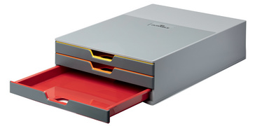 DURABLE Schubladenbox VARICOLOR 3, mit 3 Schubladen