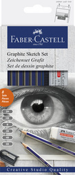 FABER-CASTELL Zeichenset GOLDFABER, 8-teilig