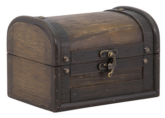 Securit Schatztruhe Treasure Antique, aus Spannholz