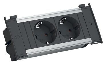 BACHMANN Steckdoseneinheit KAPSA XS, 2-fach, 2 m