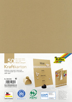 folia Kraftkarton, 230 g/qm, DIN A5, 50 Blatt
