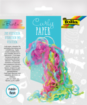 folia Papierlocken Curly Paper, bunt