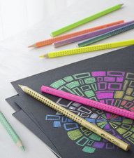 FABER-CASTELL Dreikant-Buntstift Colour GRIP, neonpink