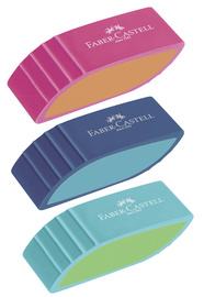 FABER-CASTELL Kunststoff-Radierer BICOLOR, sortiert