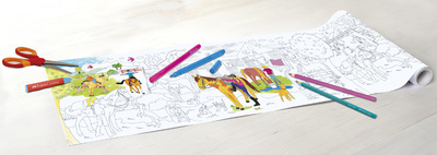 FABER-CASTELL Malrolle Ponyhof, selbstsklebend, 3,20 m