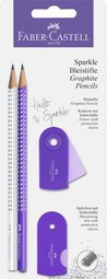 FABER-CASTELL Schreibset GRIP SPARKLE Pearl, pink