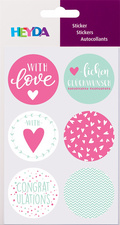 HEYDA Geschenke-Sticker Birthday, Durchmesser: 40 mm