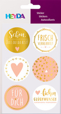 HEYDA Geschenke-Sticker Birthday, Durchmesser: 40 mm