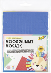 folia Moosgummi-Mosaik Basic, selbstklebend, 1.596 Teile