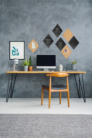 Securit Kreide- & Korktafel SILHOUETTE Diamond