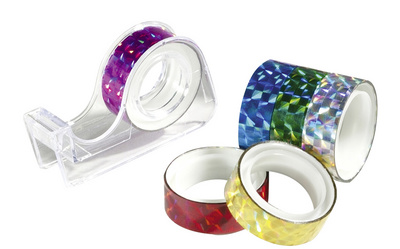 folia Holographischer Deko-Klebefilm inkl. Abroller