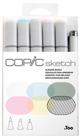 COPIC Marker sketch, 6er Set Blending Basic