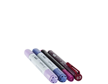 COPIC Marker ciao, 4er Set Doodle Pack Purple