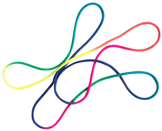 folia Fadenschnur FingerTwist, 160 cm, regenbogenfarben