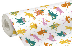 Clairefontaine Geschenkpapier Punkte auf Taupe, auf Rolle