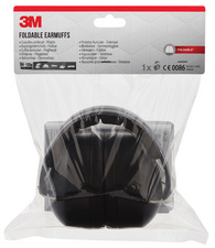 3M Kapsel-Gehörschutz 90563EC1, faltbar, schwarz
