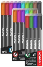 Kores Permanent-Marker K MARKER FINE, M, sortiert