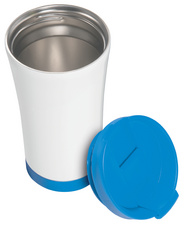 LEITZ Isolierbecher WOW, 0,38 Liter, weiß/blau