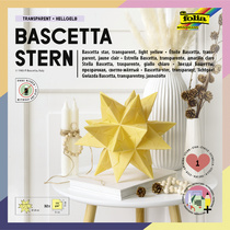 folia Faltblätter Bascetta-Stern, 150 x 150 mm, hellblau