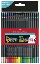 FABER-CASTELL Dreikant-Buntstifte Black Edition, 36er Etui
