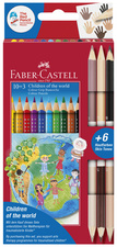 FABER-CASTELL Dreikant-Buntstifte Colour GRIP, 20+3 Etui