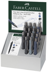 FABER-CASTELL Druckkugelschreiber POLY BALL URBAN, Display