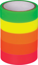 HEYDA Deko-Klebeband Neon Regenbogen, matt