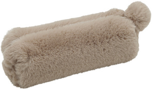 WEDO Schlamper-Etui FLUFFY, aus Plüsch, blaugrau