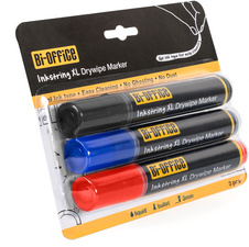 Bi-Office Whiteboard-Marker Inkstring, 3er Etui, sortiert