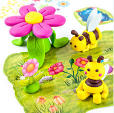 FIMO kids Modellier-Set Form & Play Happy bees, Level 3