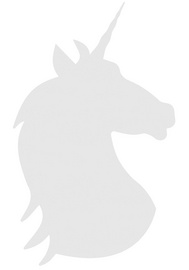 Securit Kreidetafel SILHOUETTE UNICORN, schwarz
