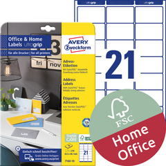 AVERY Zweckform Absender-Etiketten Home Office, 45,7x21,2 mm