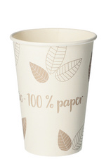 PAPSTAR Papp-Trinkbecher pure ZERO, 0,1 l, beige/lila