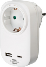 brennenstuhl Steckdosenadapter mit USB-C Power Delivery