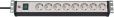 Brennenstuhl 1156057018 Premium-Line 19 Steckdosenleiste für Schaltschränke 8-fach schwarz/lichtgrau 3m H05VV-F 3G1,5 19-Format