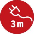 Brennenstuhl 1158610030 Eco-Line Steckdosenleiste 3-fach weiß 3m H05VV-F 3G1,5 3-fach Verteiler ohne Schalter