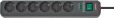 Brennenstuhl 1159710515 Eco-Line 13.500A Überspannungsschutz-Steckdosenleiste 6-fach anthrazit 5m H05VV-F 3G1,5