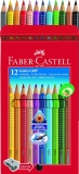 FABER-CASTELL Dreikant-Buntstifte Jumbo GRIP, 12er Etui