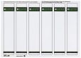 Leitz 1686 PC-beschriftbare Rückenschilder - Papier, kurz/schmal, 150 Stück, grau